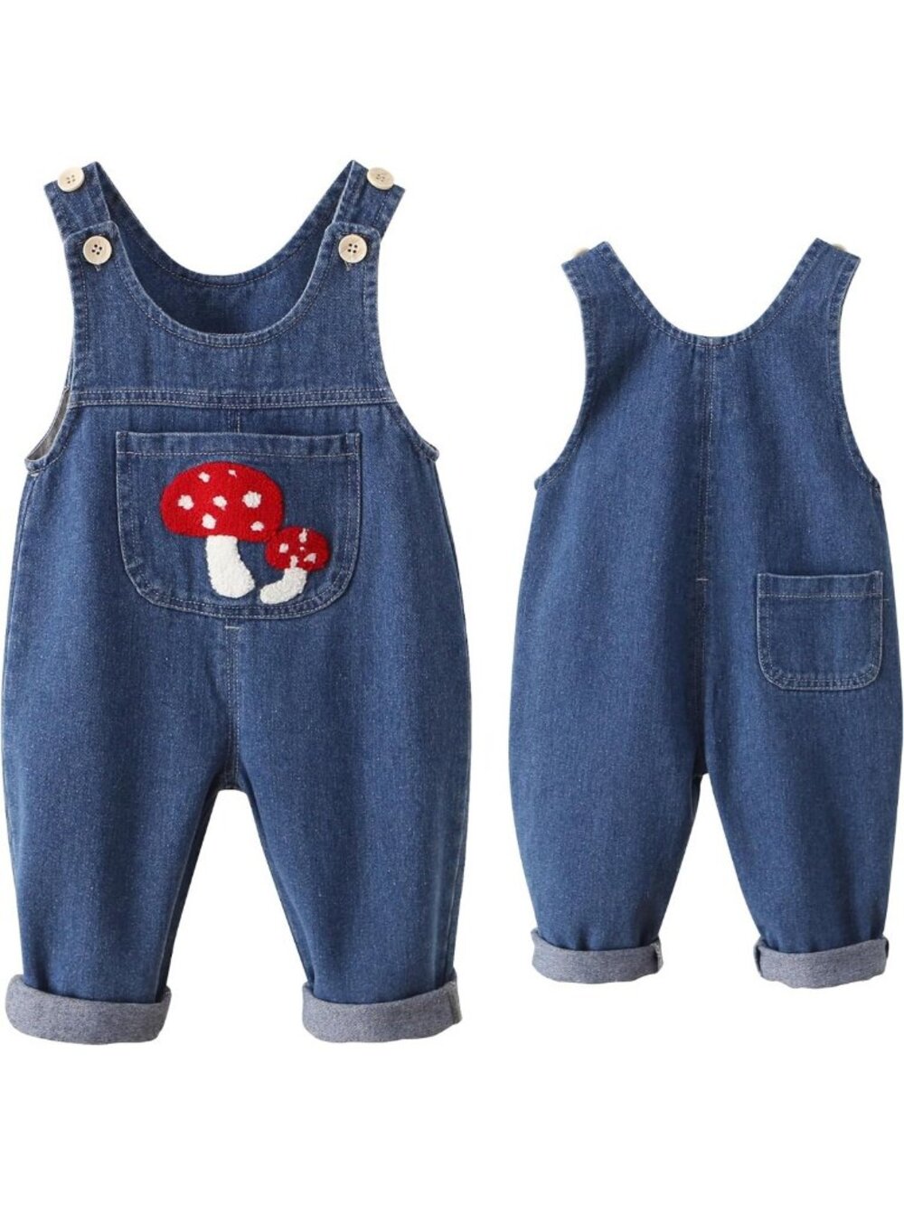 Adorable Baby Denim Overalls for Boys & Girls | Cute Sleeveless Jumpsuit with